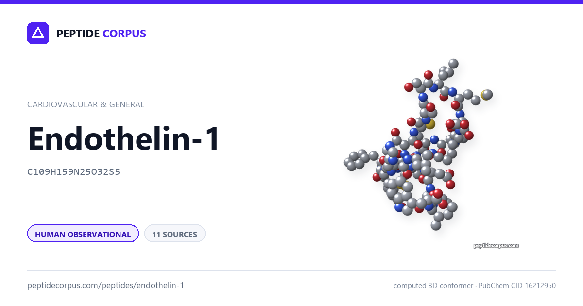 Share card for Endothelin-1: structure, evidence rung and sources on file