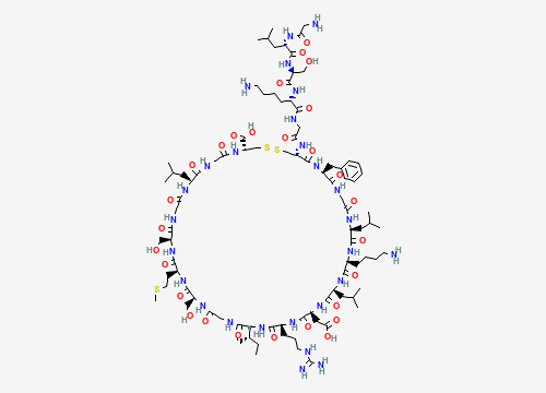 2D chemical structure of C-Type Natriuretic Peptide (CNP)