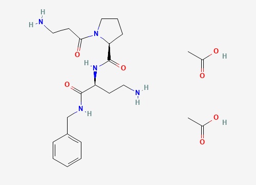 2D chemical structure of Dipeptide Diaminobutyroyl Benzylamide Diacetate