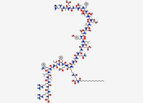 2D chemical structure of Liraglutide