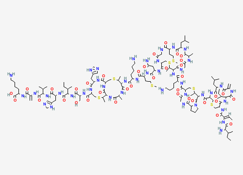 2D chemical structure of Nisin