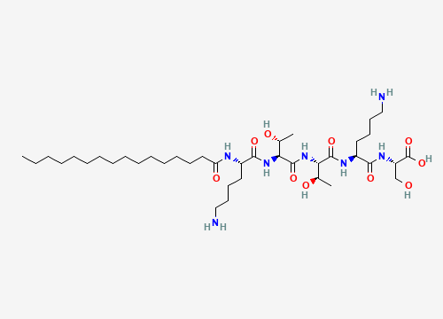 2D chemical structure of Palmitoyl Pentapeptide-4 (Matrixyl)