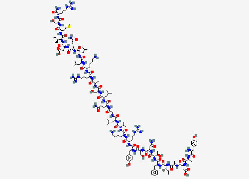 2D chemical structure of Sermorelin