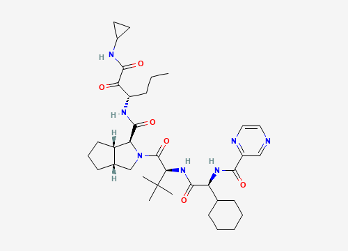 2D chemical structure of Telaprevir